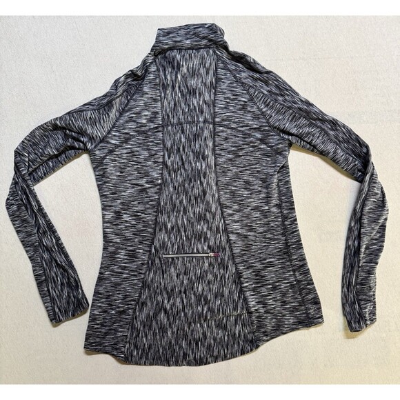 Athleta Top Womens Medium Grey Purple 1/4 Zip Long Sleeve Running Yoga Casual - Picture 6 of 10